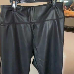 Leather leggings